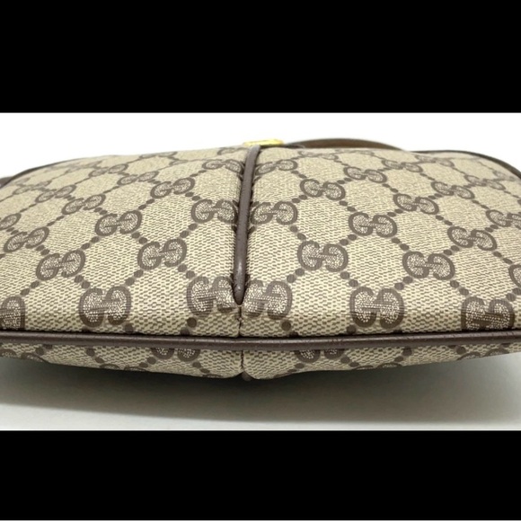 Auth Gucci GG Supreme Sherry Line Brown PVC Shoulder Bag 904.02.047 - Picture 5 of 16